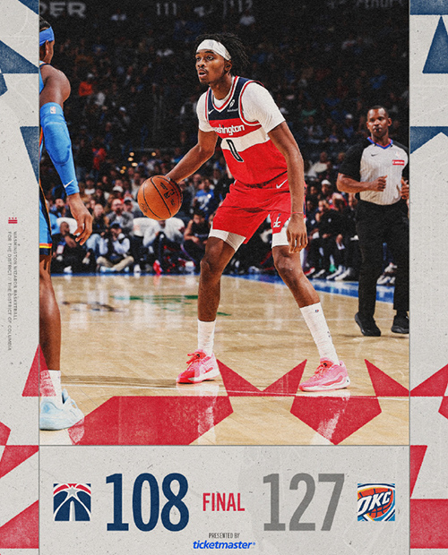 10月31日 NBA常规赛 奇才vs雷霆 全场录像及集锦